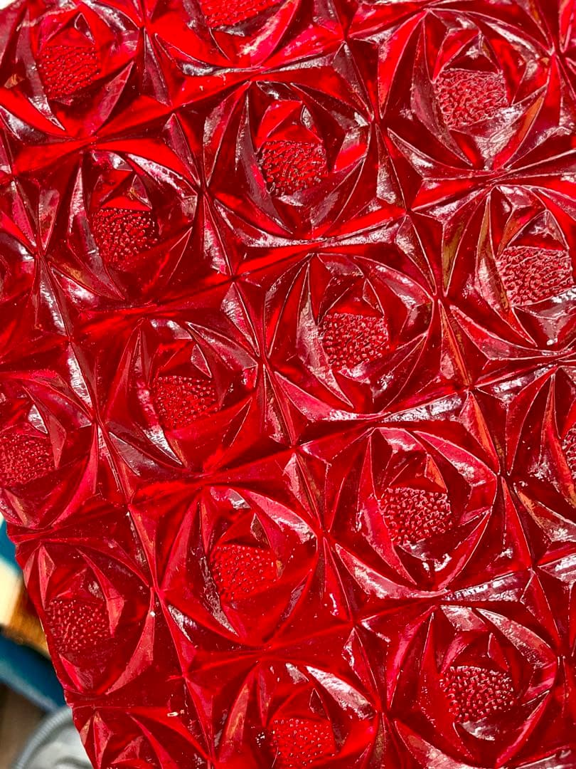 ステンドグラス 特価品B級 ココモ ホイットニーエンボスローズ 79