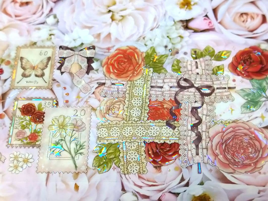 ♪J394＃薔薇少女(贝壳光)dailylife切り売り海外人物マステ女の子