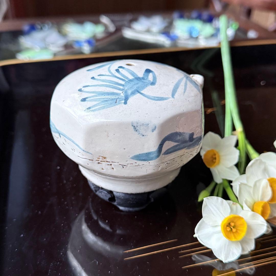 108様感謝‼️大陸の息吹‼️書人の心 染付草花文