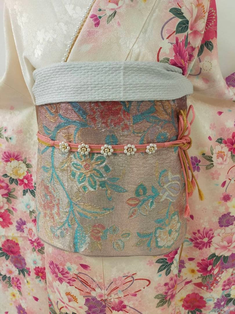 まだ間に合う】正絹 プリンセススタイル 振袖3点セット(振袖帯長襦袢