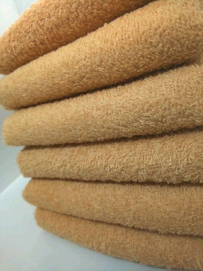 新品泉州タオル24枚組 高級綿糸コーマコットンフェイスタオル【ベージュ】