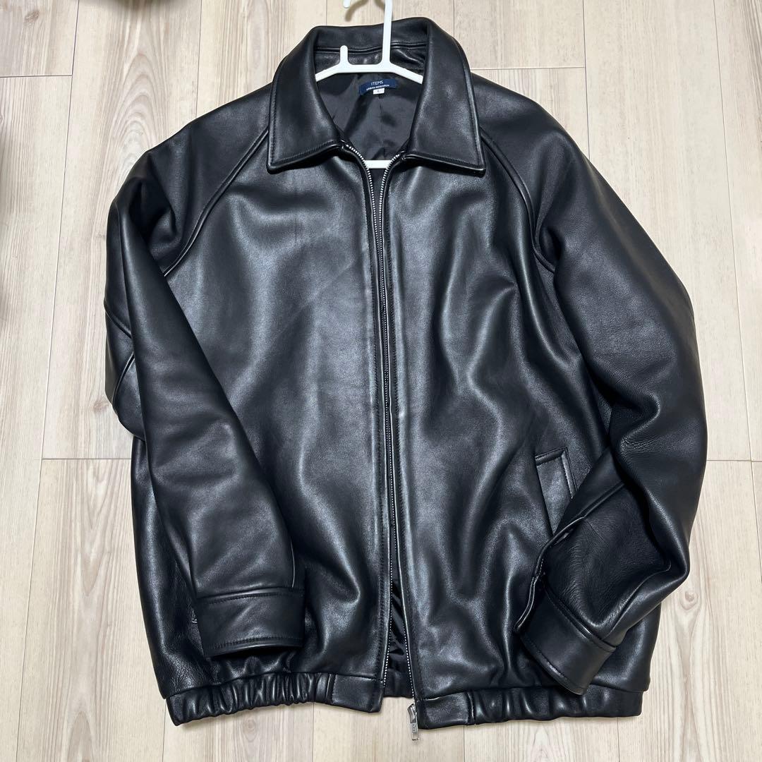 ラムレザー ZIP UP ジャケット ITEMS URBAN RESEARCH ITEMS URBANRESEARCH（アイテムズ アーバンリサーチ）の「ラムレザー
