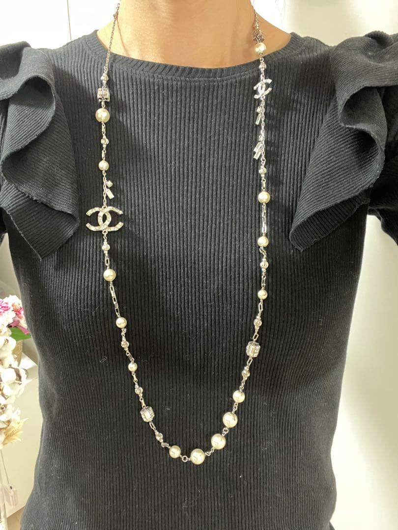 CHANEL⭐︎ロングネックレス - メルカリ