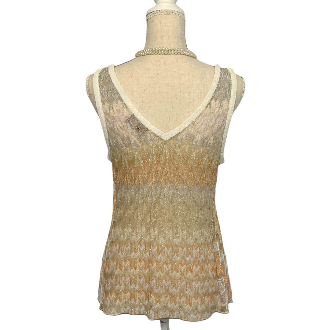 【美品】ミッソーニ（MISSONI）ノースリーブ/46