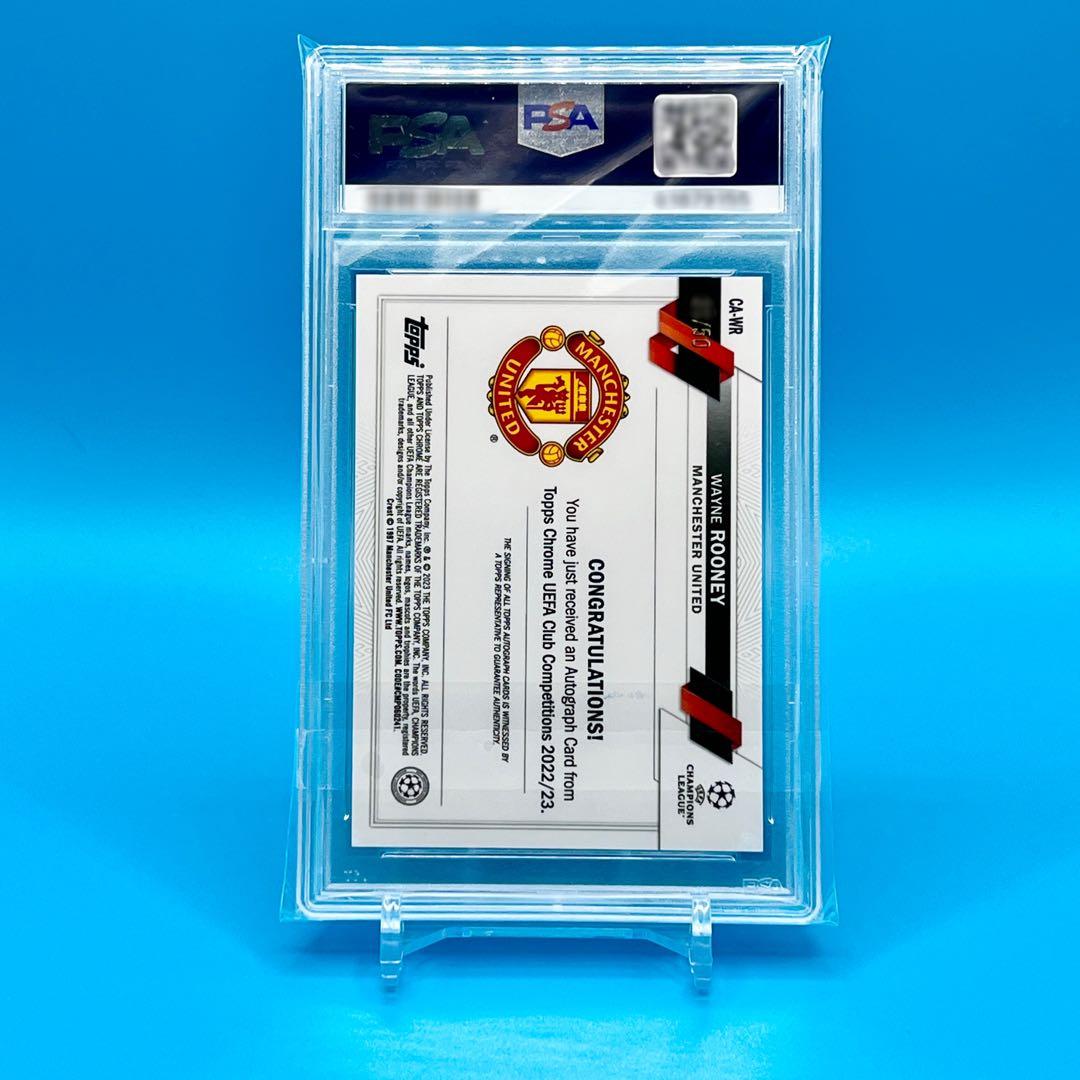 世界50枚限定！Topps WAYNE ROONEY 直筆サイン PSA7