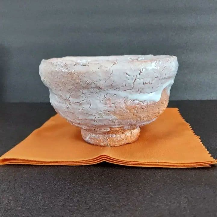 萩焼 抹茶茶碗 宇田川聖谷（玄翁）造 共箱付き 萩茶碗