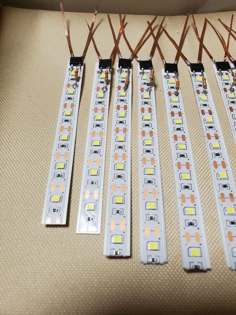 nゲージ室内灯5VテープLED白色　50本 覇王さん専用