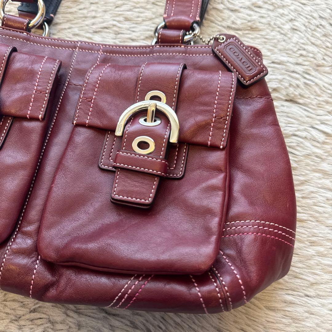 コーチ ⭐︎ coach ソーホー オールレザー ハンドバッグ
