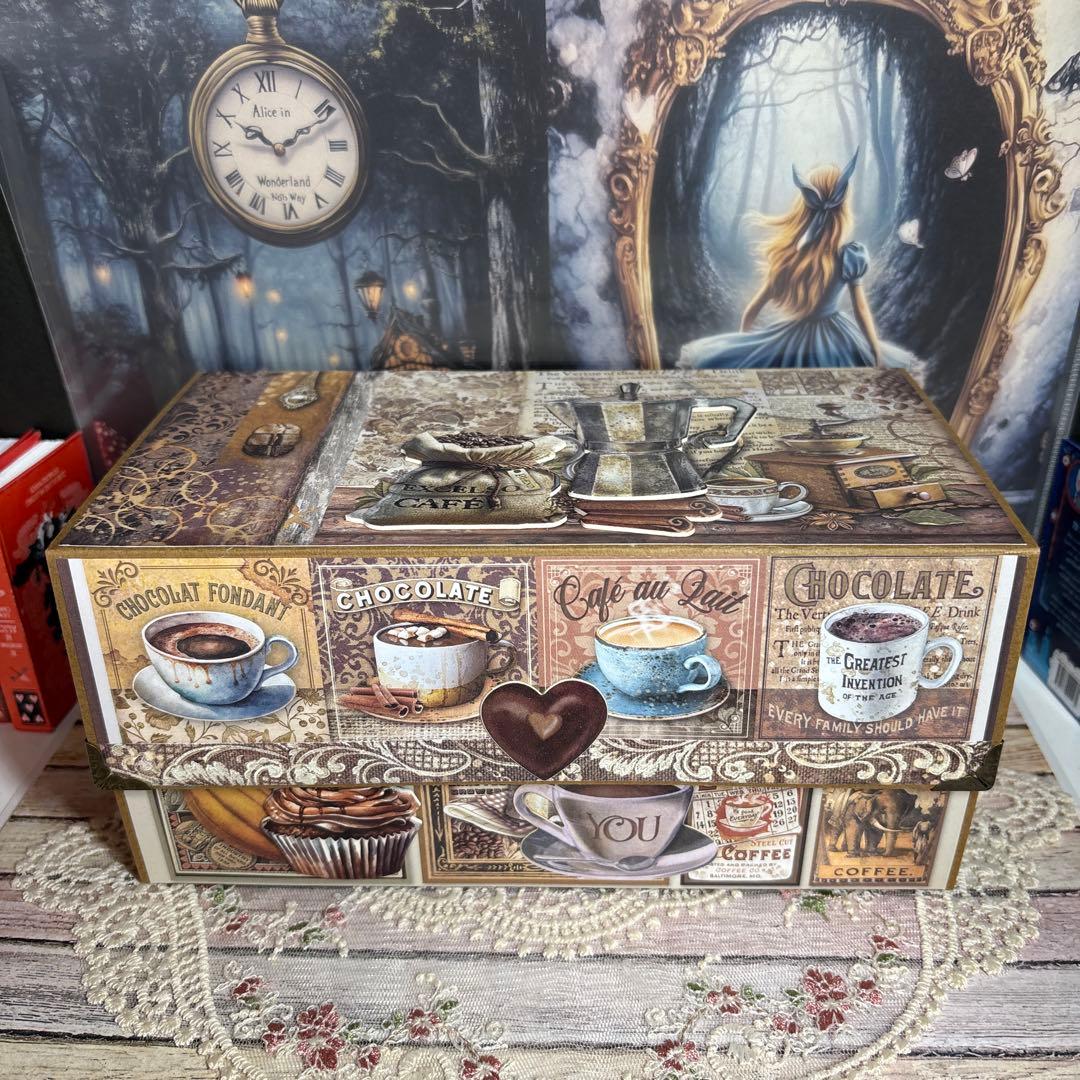 【新型】スタンペリアcoffee＆chocolateおすそ分け収納ボックス２点