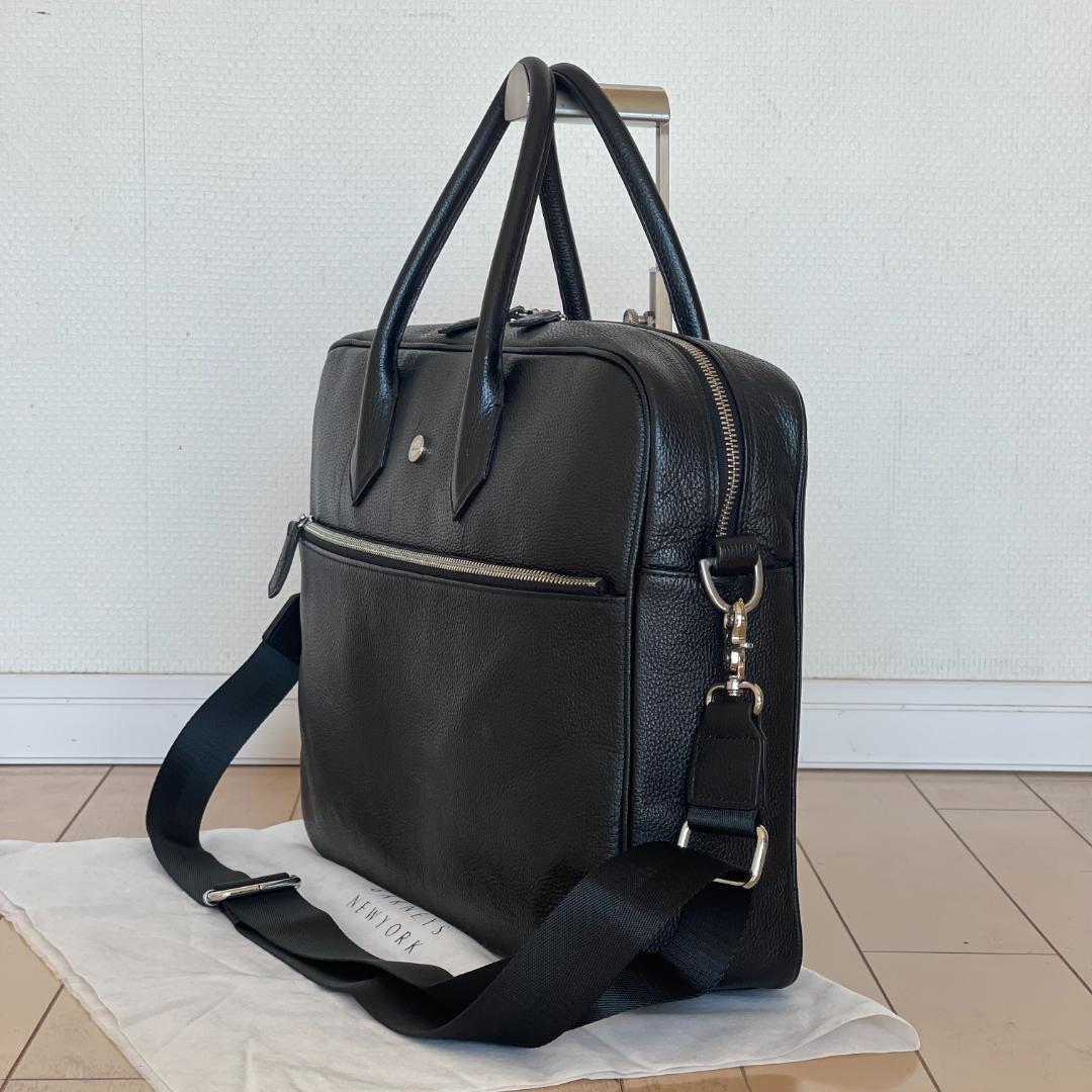 【yuji037466様】hinn エンボスレザー ビジネスバッグ