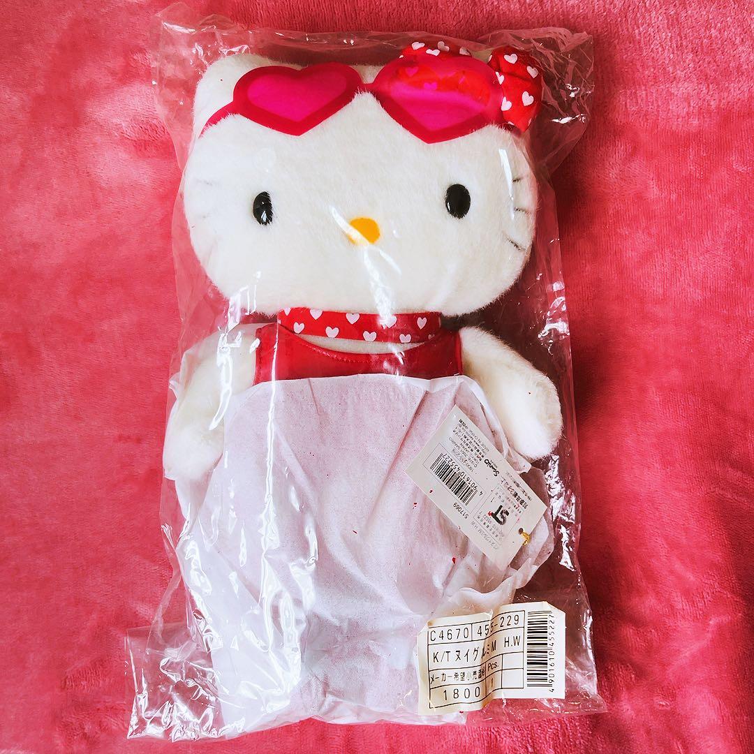 希少レア　ハローキティ　ハート　サングラス　ぬいぐるみ　2001 サンリオ