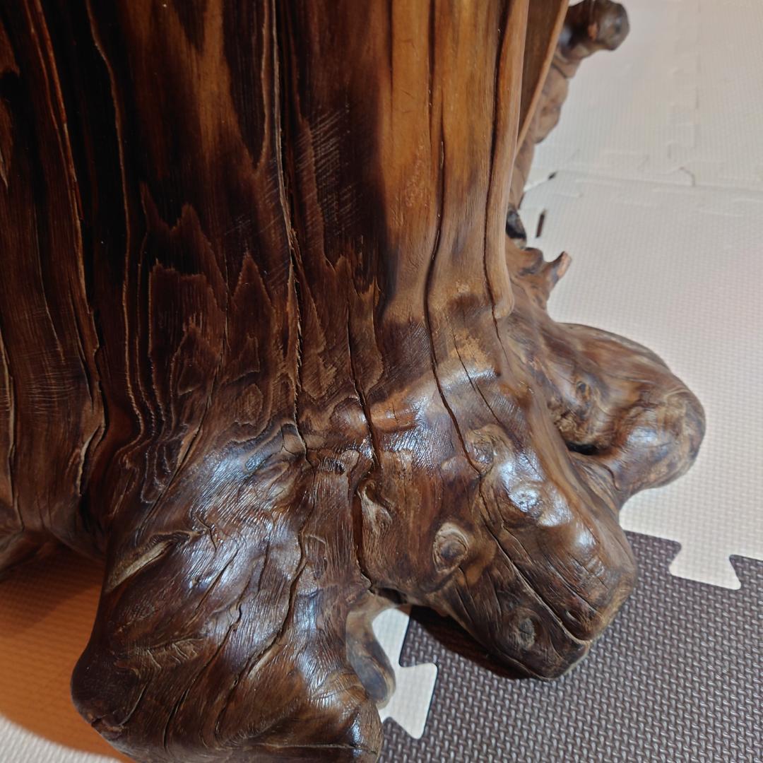 切り株・根っ子 切り出しスツール 椅子 昭和初期〜中期 天然木