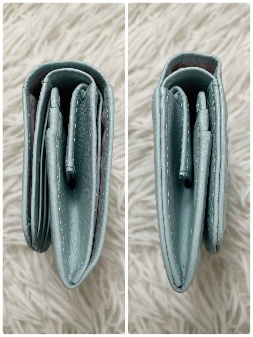 CLATHAS クレイサス ラデュレII 2つ折り財布 スカイブルー 水色