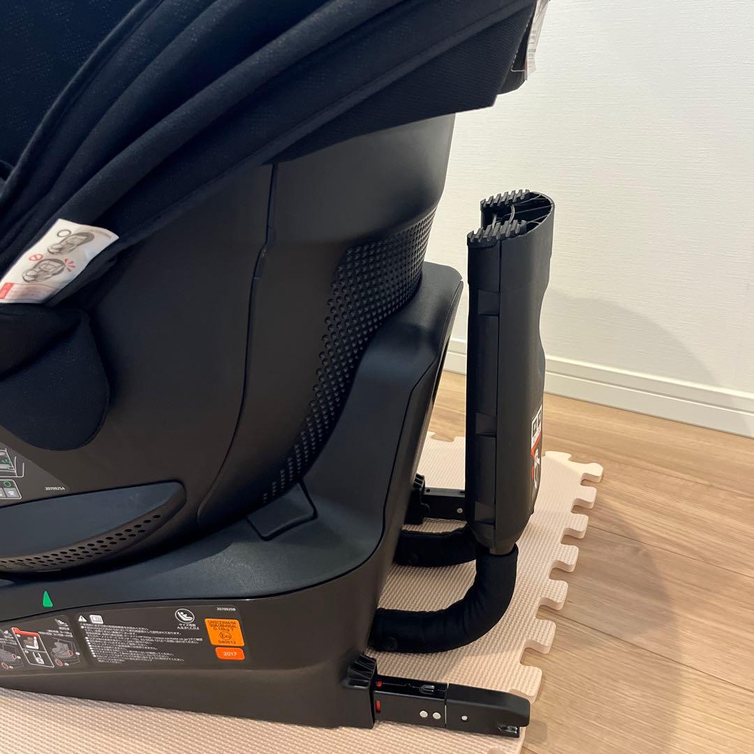 【Eマーク付き】AILEBEBE 回転式チャイルドシート ブラック/グレー