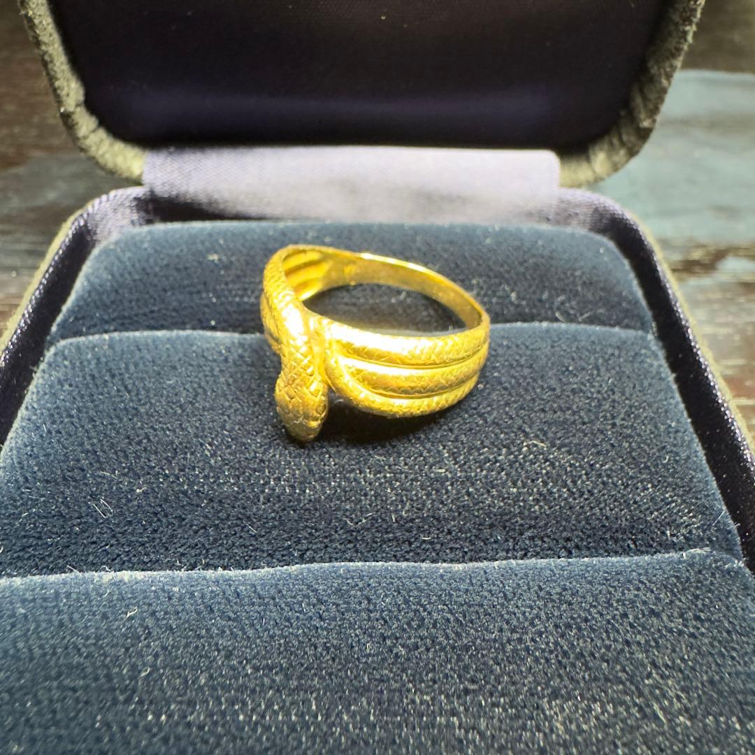 【値下げなし】k18 リング(約3.5g)リングサイズ22号