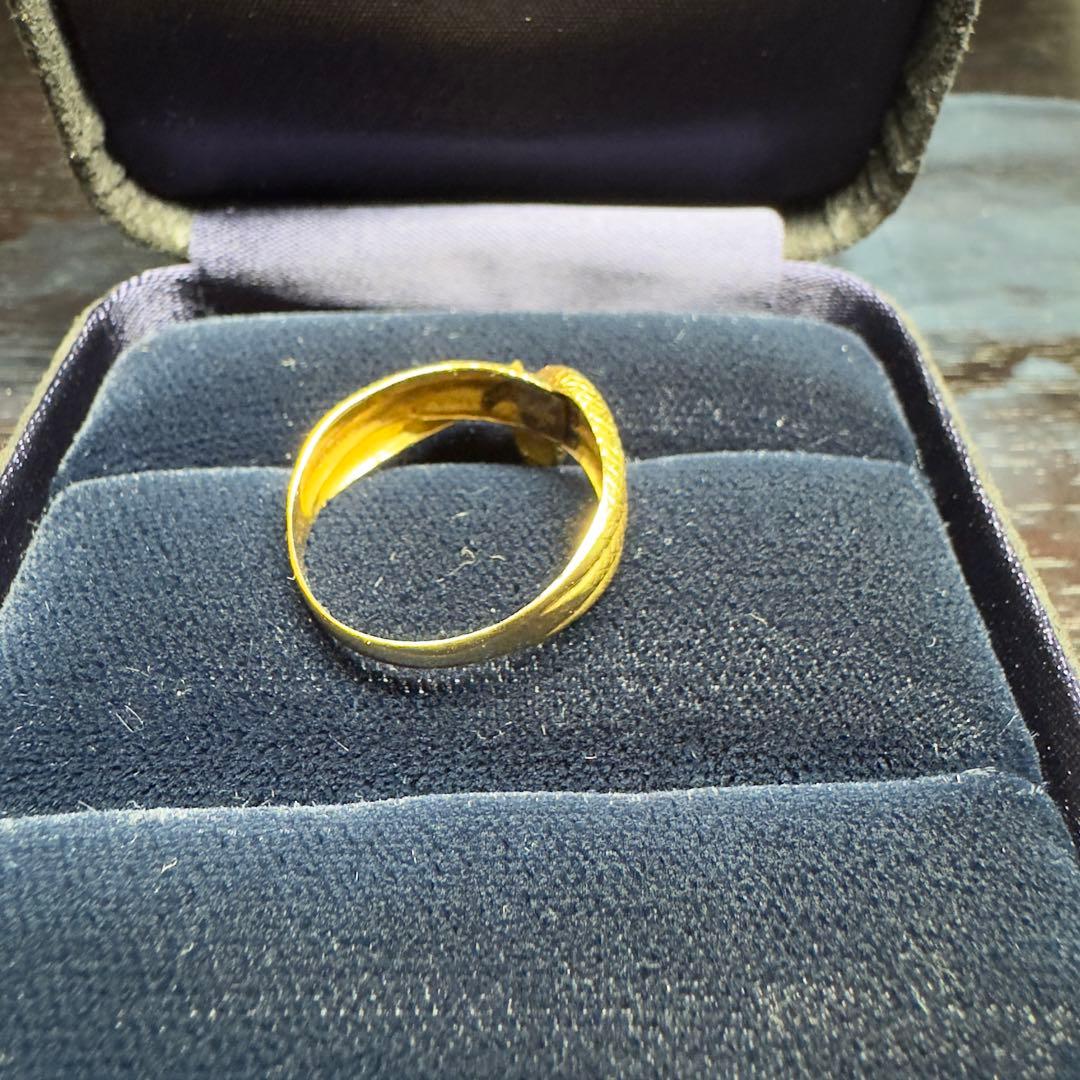 【値下げなし】k18 リング(約3.5g)リングサイズ22号