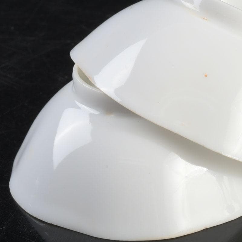 中国 徳化窯白磁 煎茶碗 一對 V 9277E
