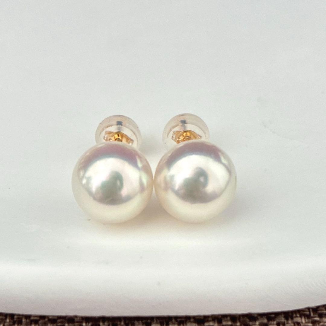 天女クラスアコヤ本真珠ピアス新品未使用ケース付き - メルカリ
