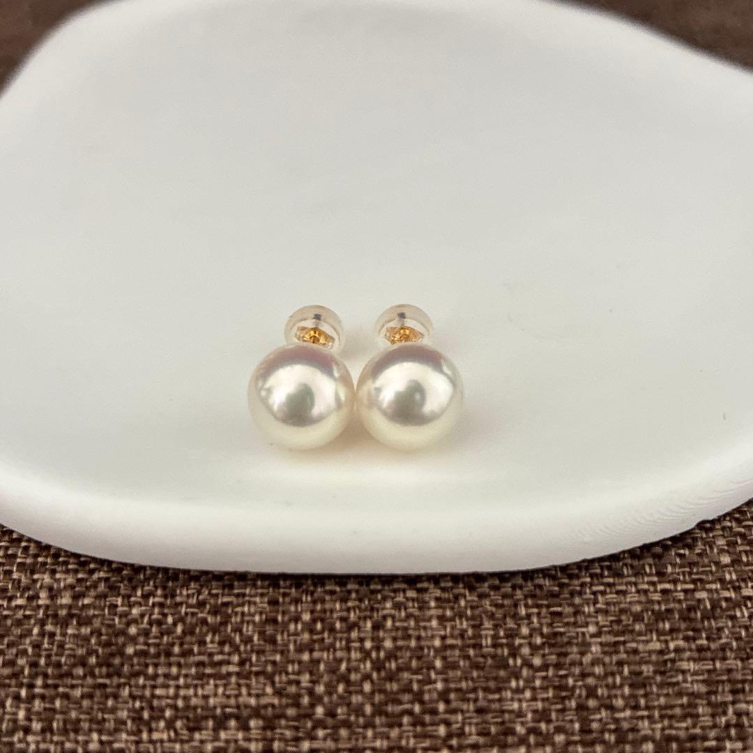天女クラスアコヤ本真珠ピアス新品未使用ケース付き - メルカリ