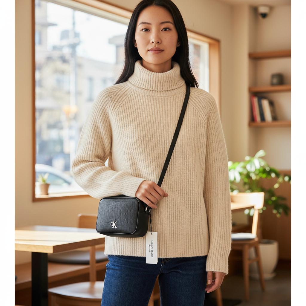 カルバンクライン   ショルダー バッグ クロスボディ 黒