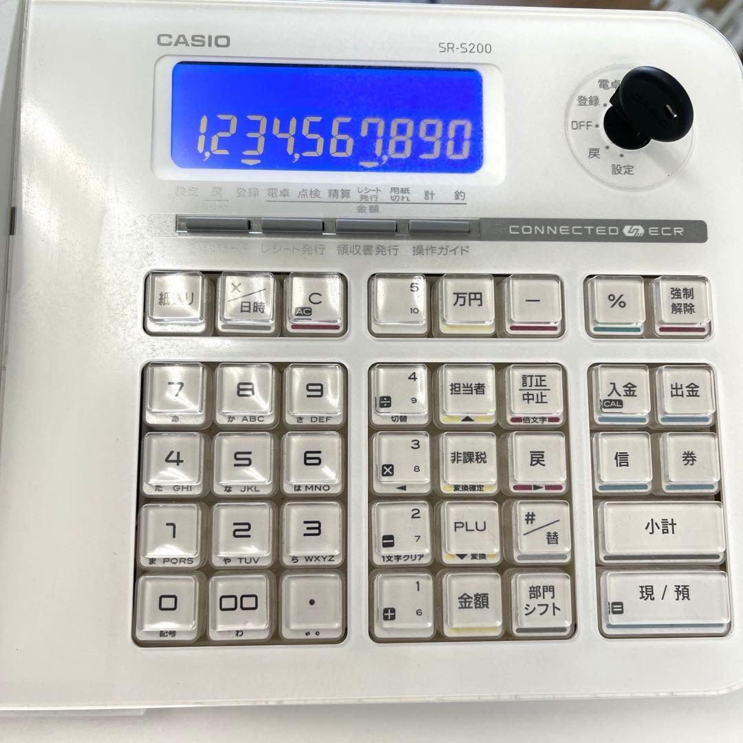 良品・お値下げ】CASIOカシオレジスター SR-S200ロール紙19巻セット