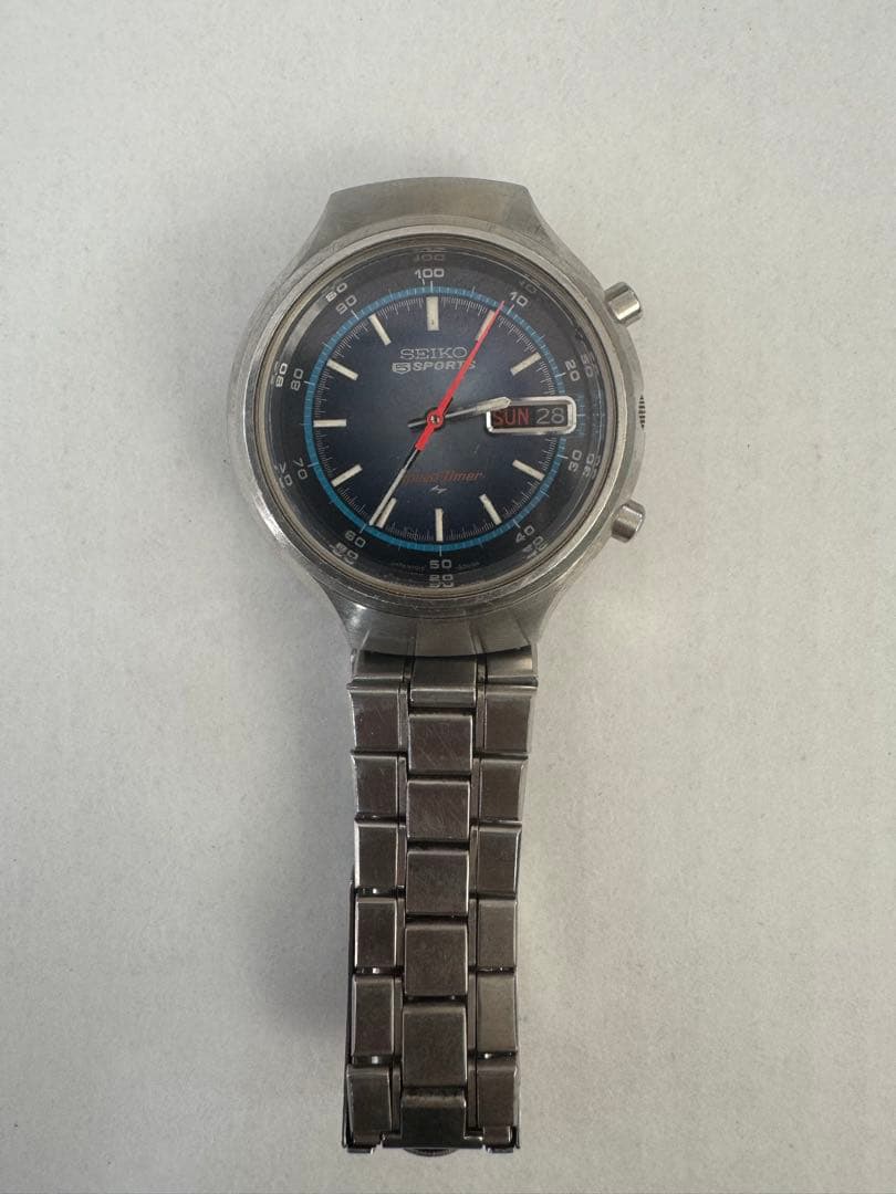 セイコー 自動巻き 腕時計 青色