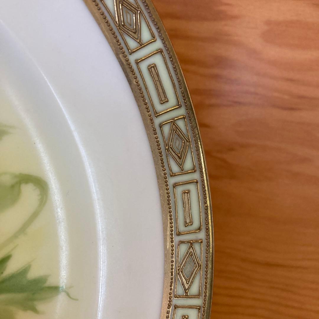 オールドノリタケ 金盛 手描き 絵皿