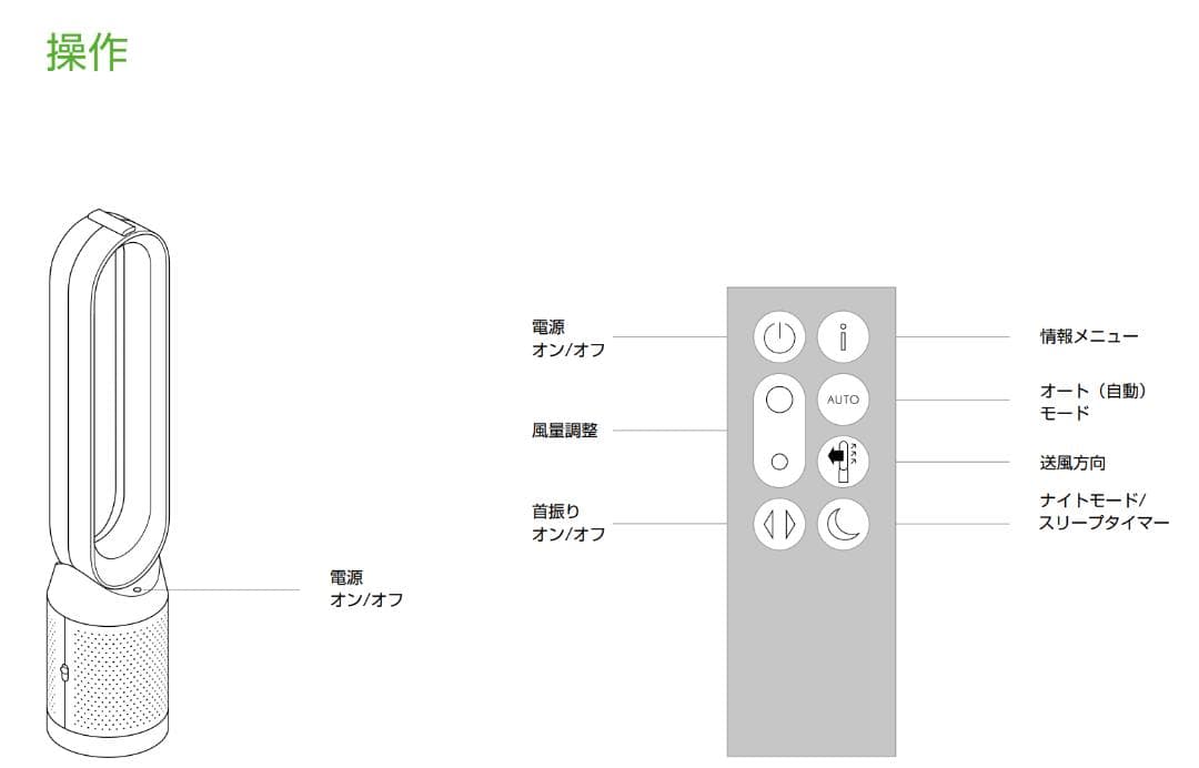 美品DysonPureCool TP04 青 ダイソン空気清浄機 扇風機 ブルー