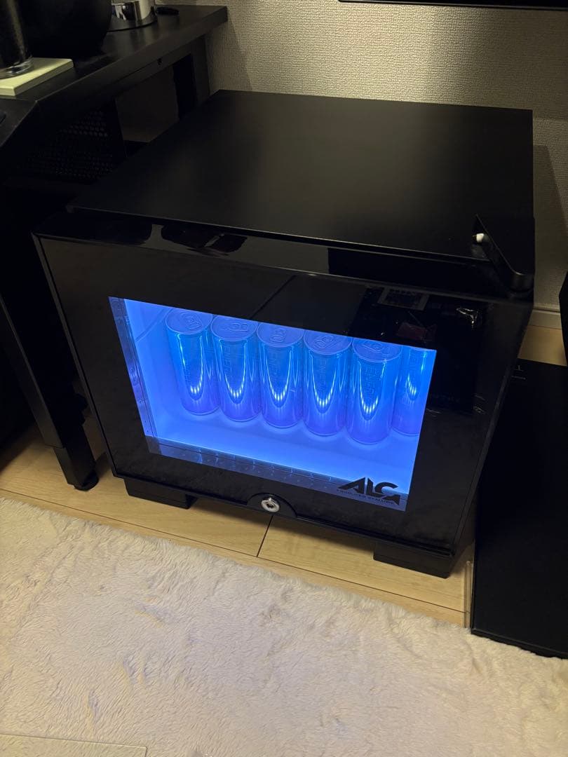 アローン LEDミニゲーミング冷蔵庫20L