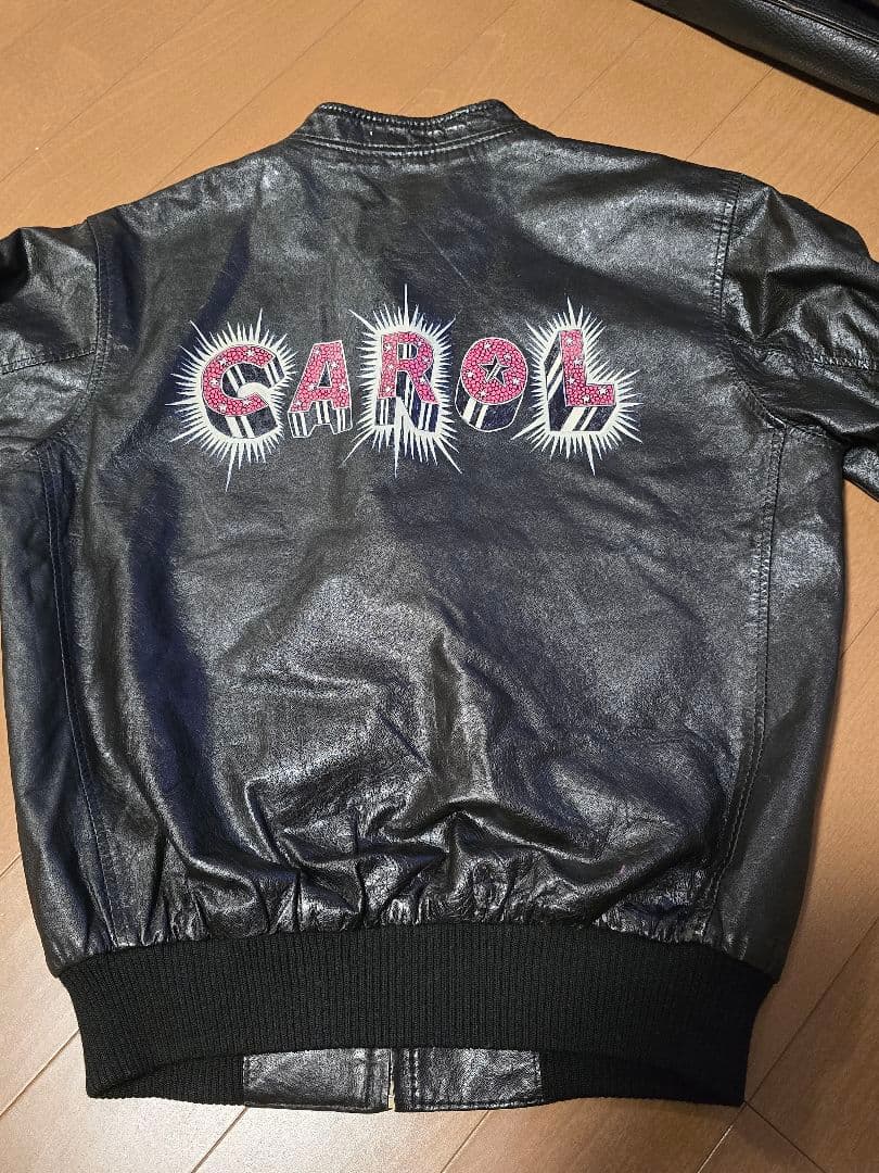 70s.ジャパンビンテージ.レザージャケットCAROL .矢沢永吉 - メルカリ