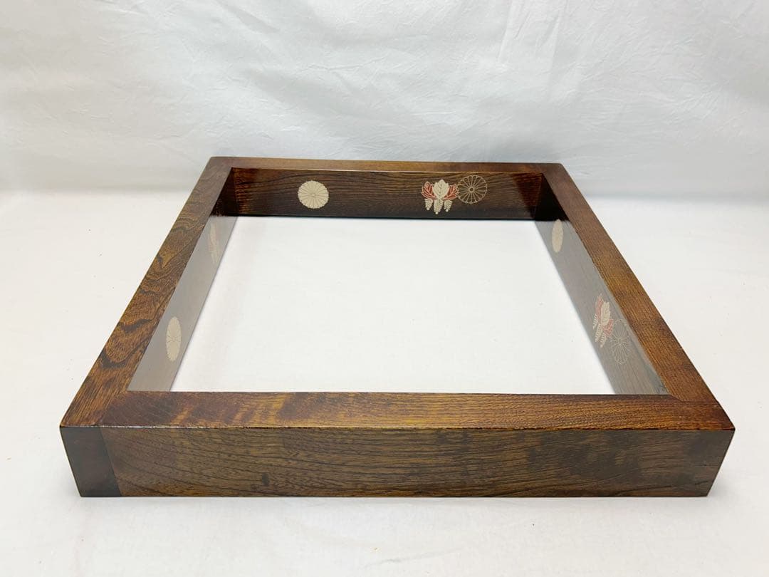 ほぼ未使用 茶道具 吹漆 高台寺蒔絵 炉縁 元箱