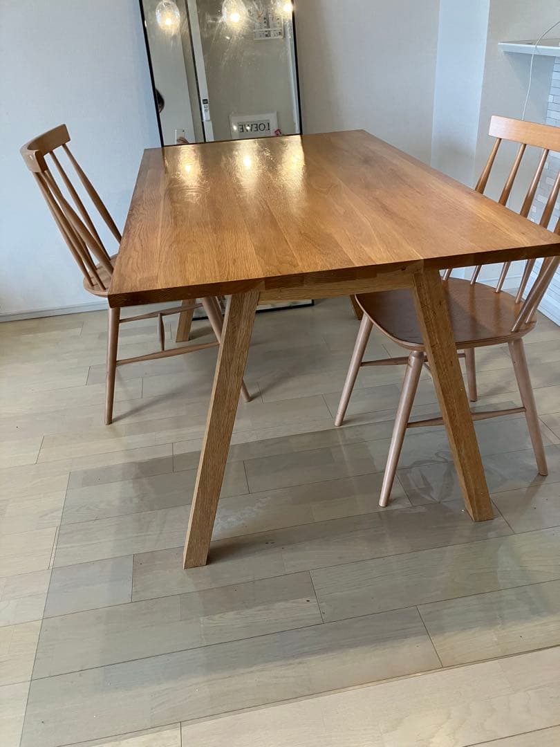 （商品説明必読です）ウニコ unico エレムト　ダイニングテーブル140㎝