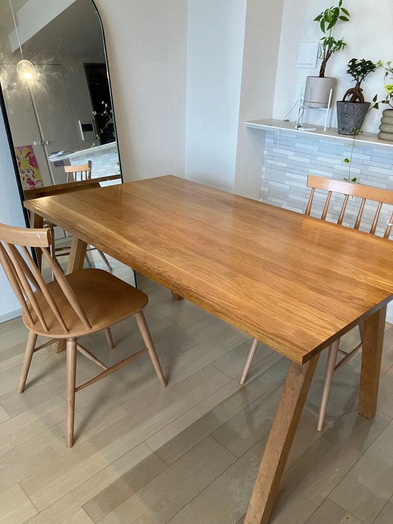 （商品説明必読です）ウニコ unico エレムト　ダイニングテーブル140㎝