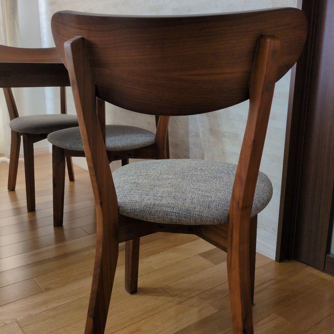 の*ん様 ヤオモク ダイニングテーブル・椅子セット ウォルナット