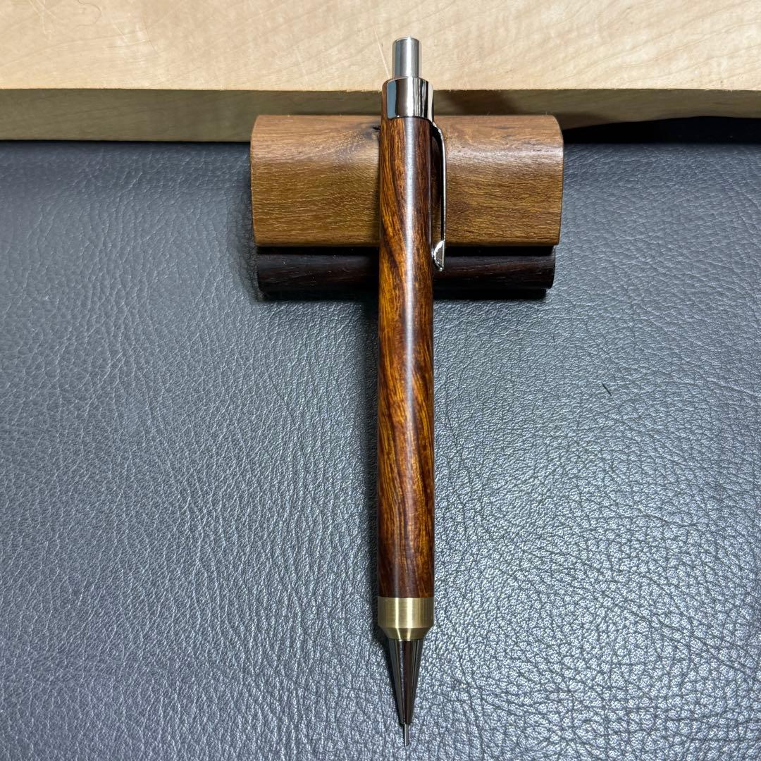 123デザートアイアンウッド　木製シャーペン　強低重心R 真鍮