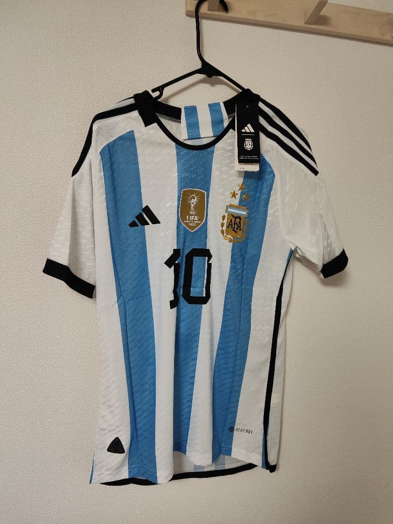 2022カタールW杯 アルゼンチン代表 メッシ オーセンティックユニフォームM