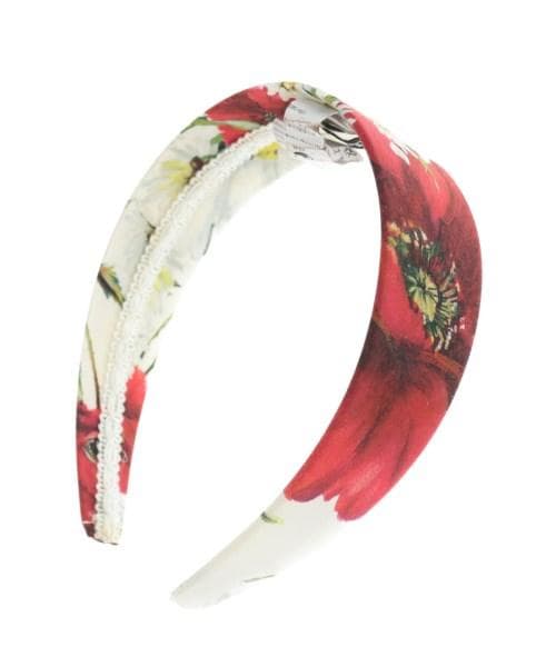 DOLCE&GABBANA ドルチェアンドガッバーナ カチューシャ 赤白 ポピー