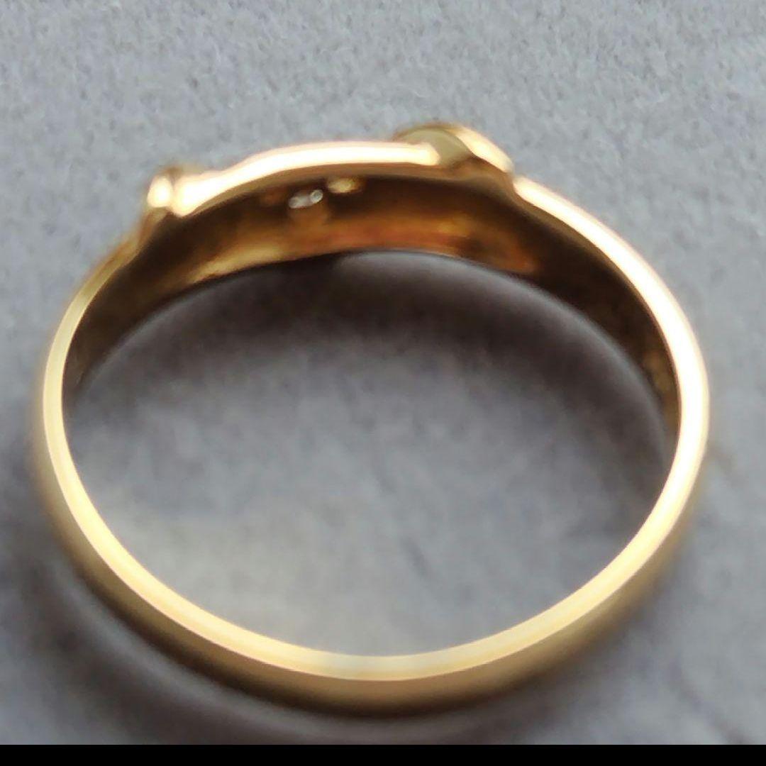 セイコー　リング　10号　K18 18金　新品仕上　SEIKO　ダイヤ