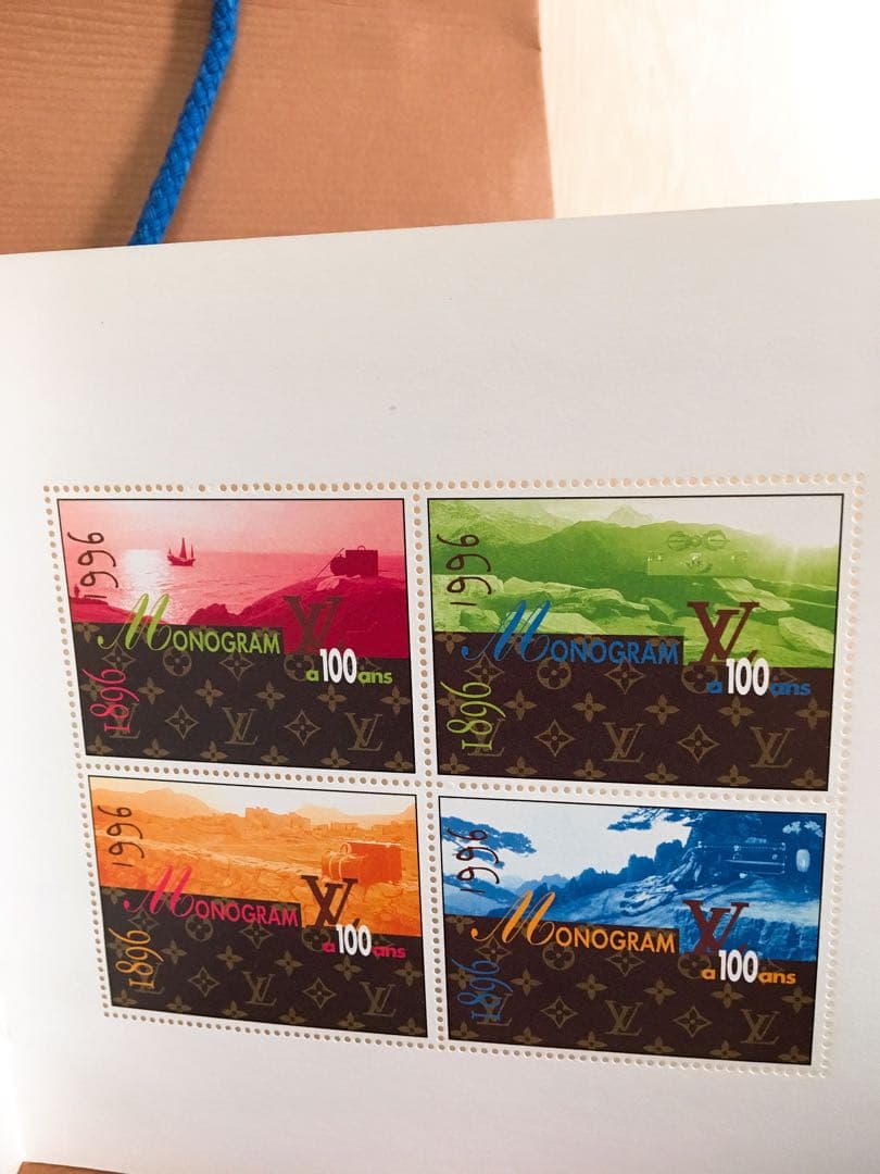 ルイヴィトン 記念切手 モノグラム生誕100周年