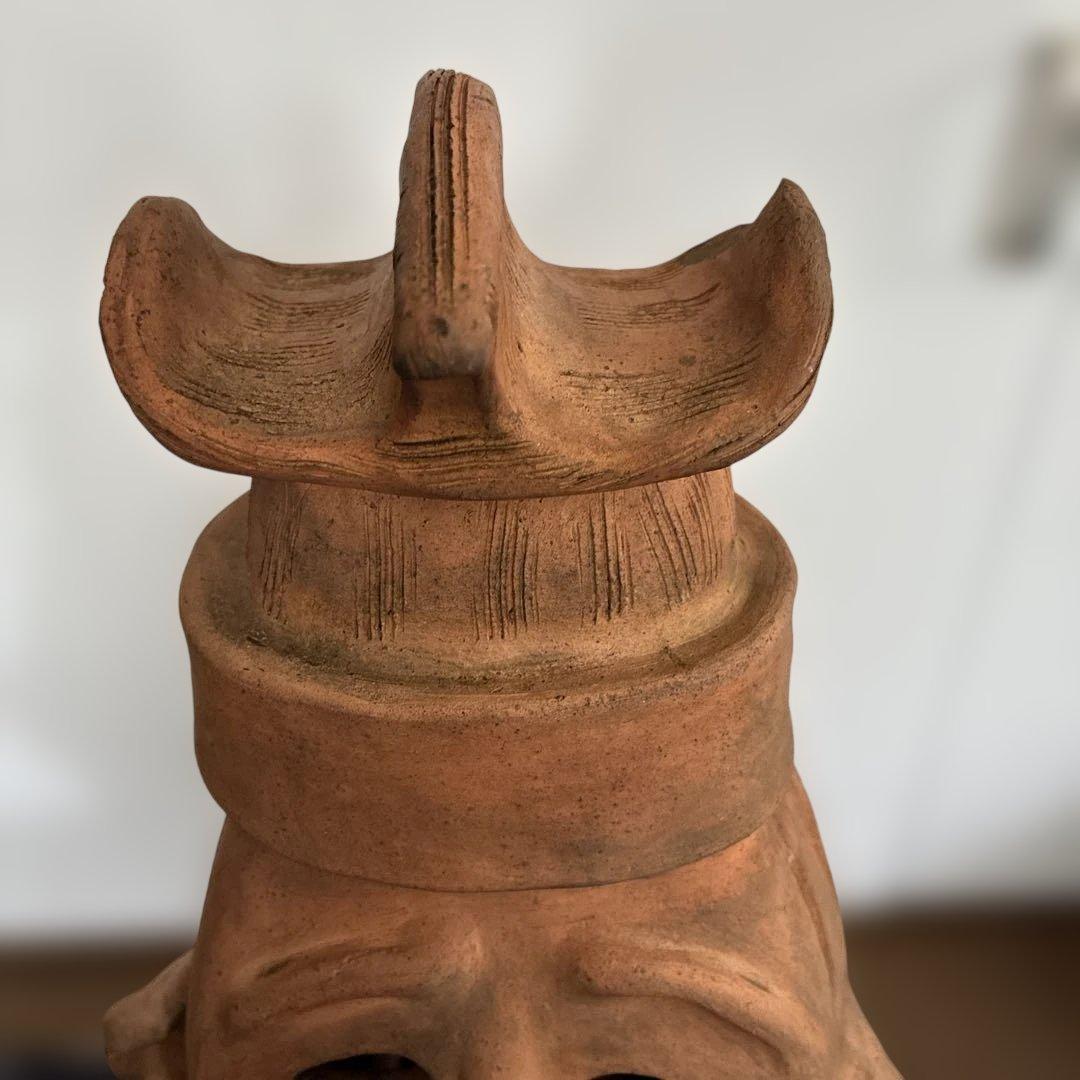 《はにわ》花瓶　レトロ置物　高さ53cm