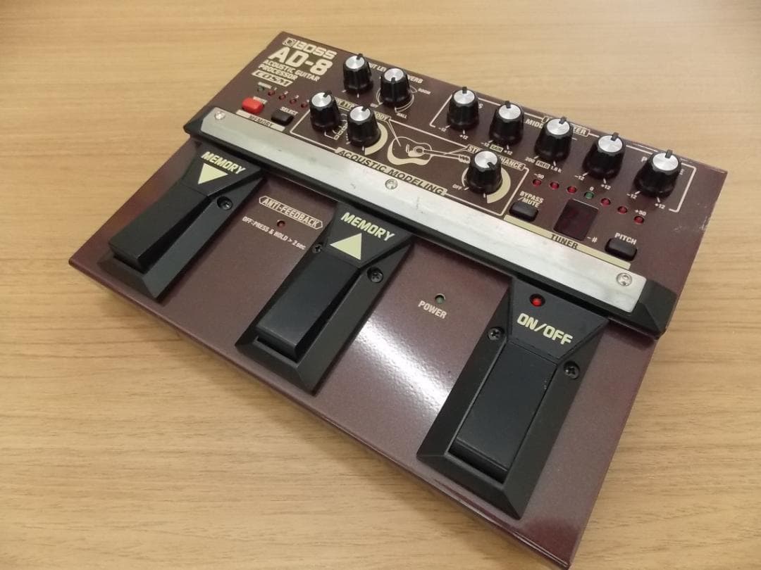 ■BOSS AD-8■ステージ用アコースティック・ギター・プロセッサー■元箱付■ □BOSS AD-8□ステージ用アコースティック・ギター・プロセッサー□元