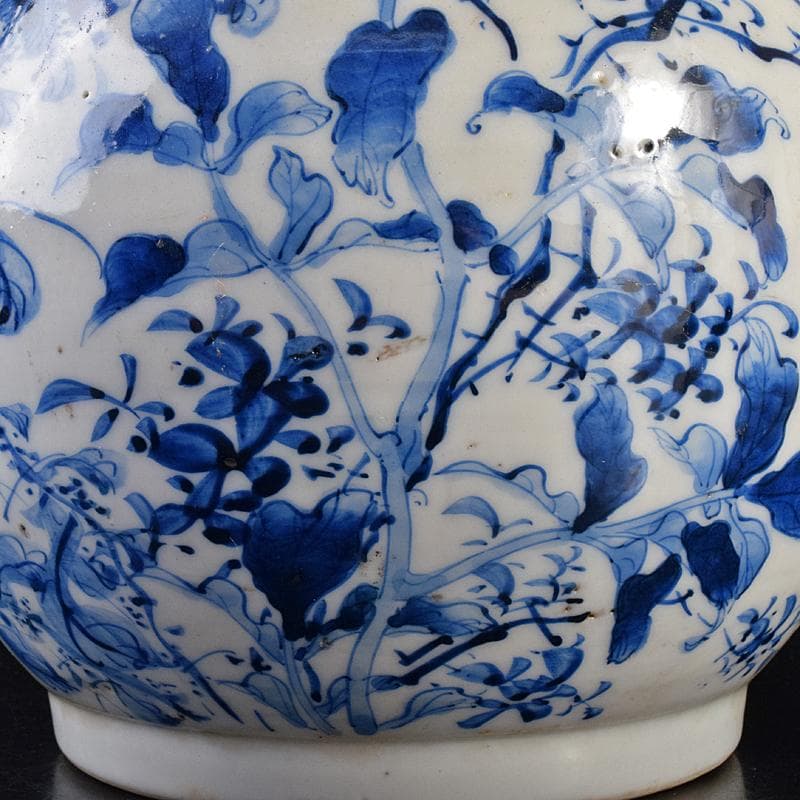 瀬戸焼 古瀬戸 染付 花文瓶 M R7809B - メルカリ