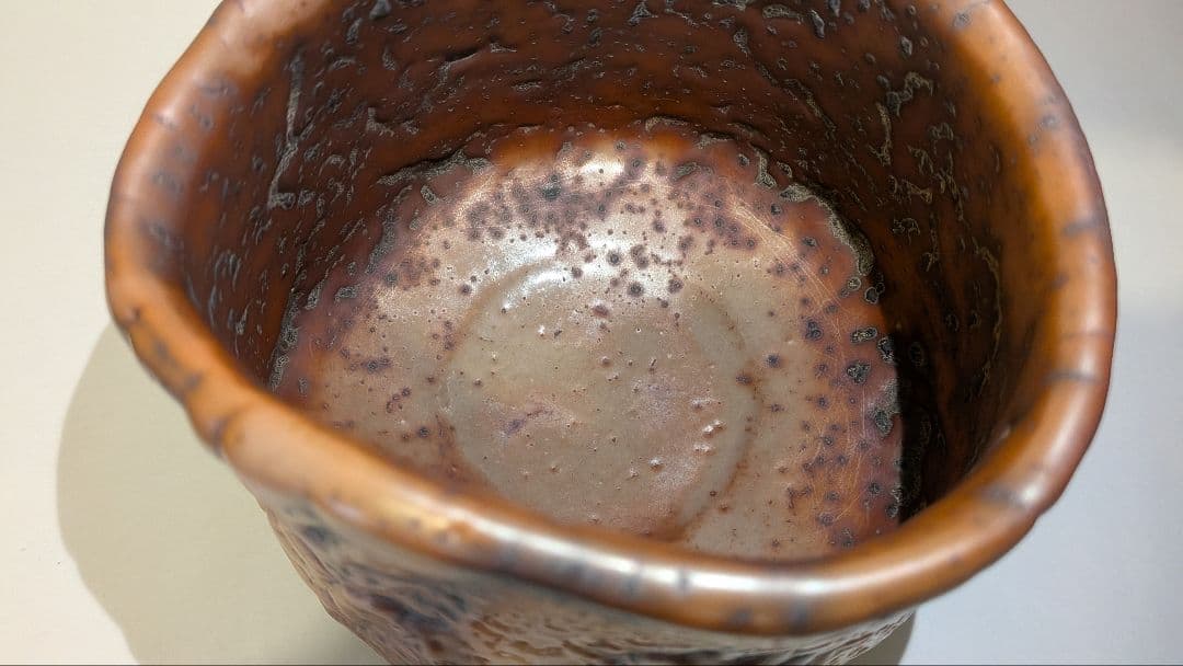 鈴木富雄』鬼志野茶碗 京都 茶道具 共箱共布栞しおり略歴 人気作家