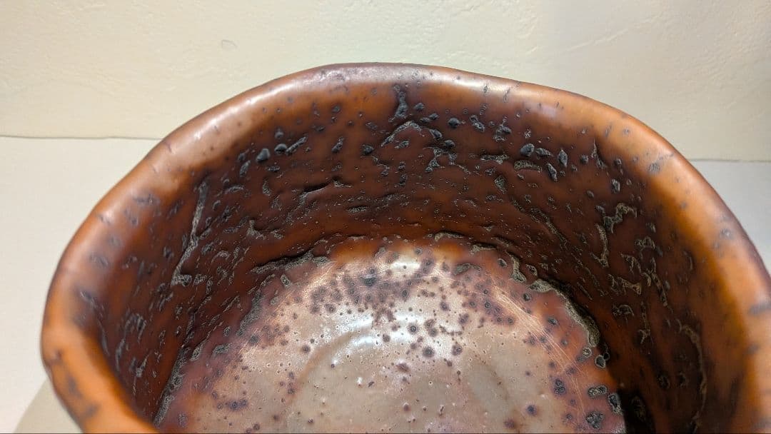 鈴木富雄』鬼志野茶碗 京都 茶道具 共箱共布栞しおり略歴 人気作家