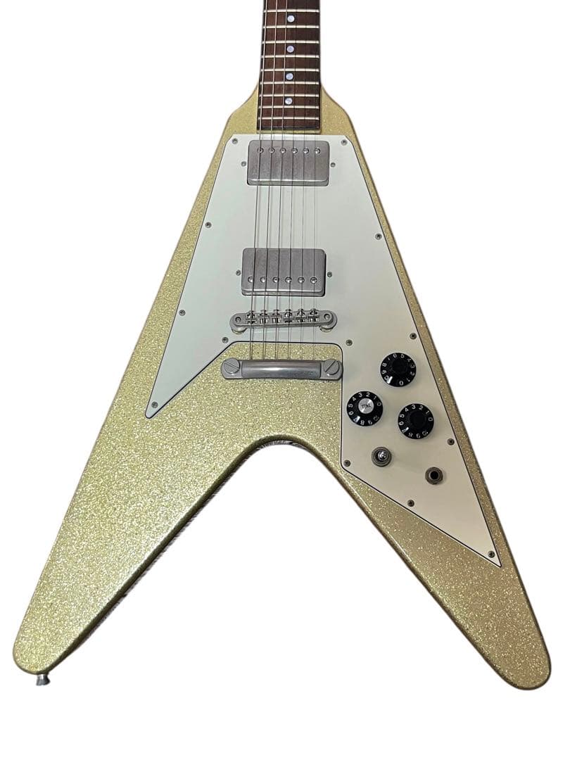 激レア burny LV-115KK フライングV ラルク ken ピンクエレキ - メルカリ