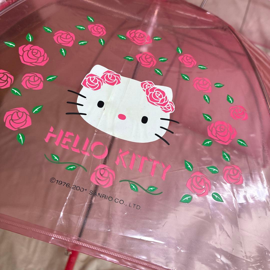 2001年　ハローキティ　ビニール傘　２本セット　平成レトロ　当時物　サンリオ