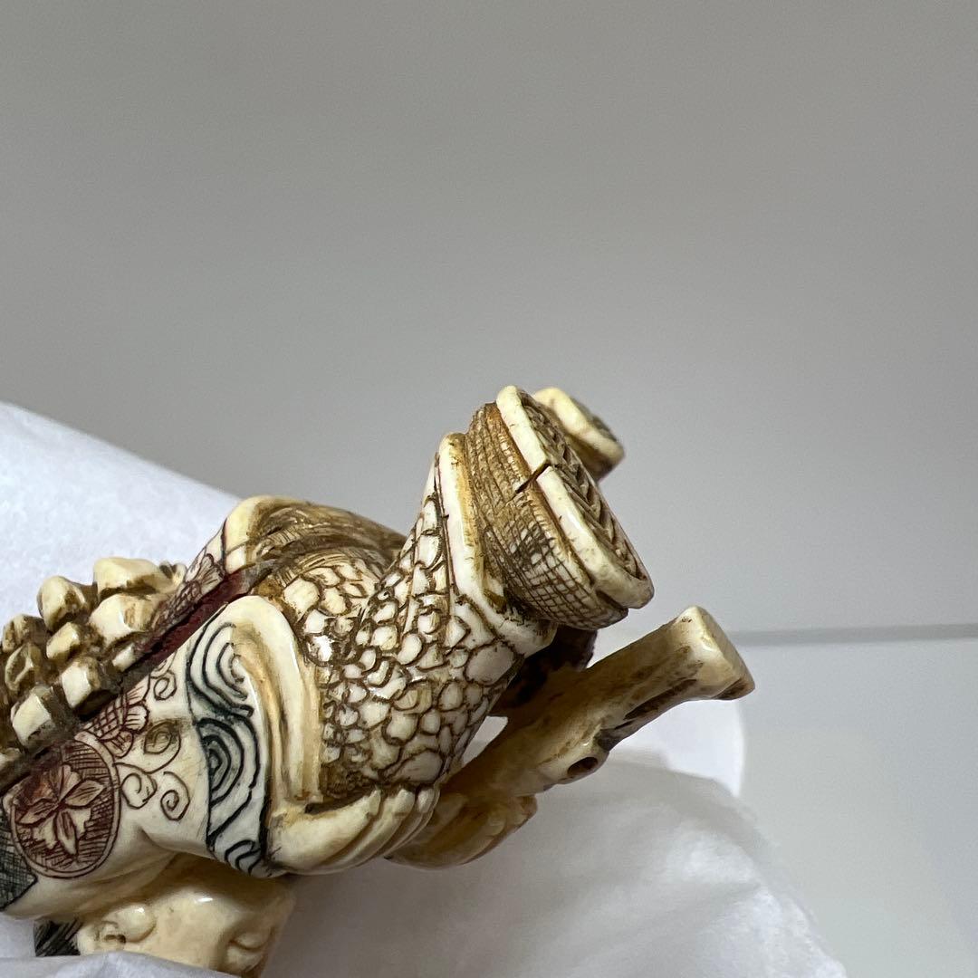 極上 人物 根付 タサオ 14g 東里8-0109☆2F