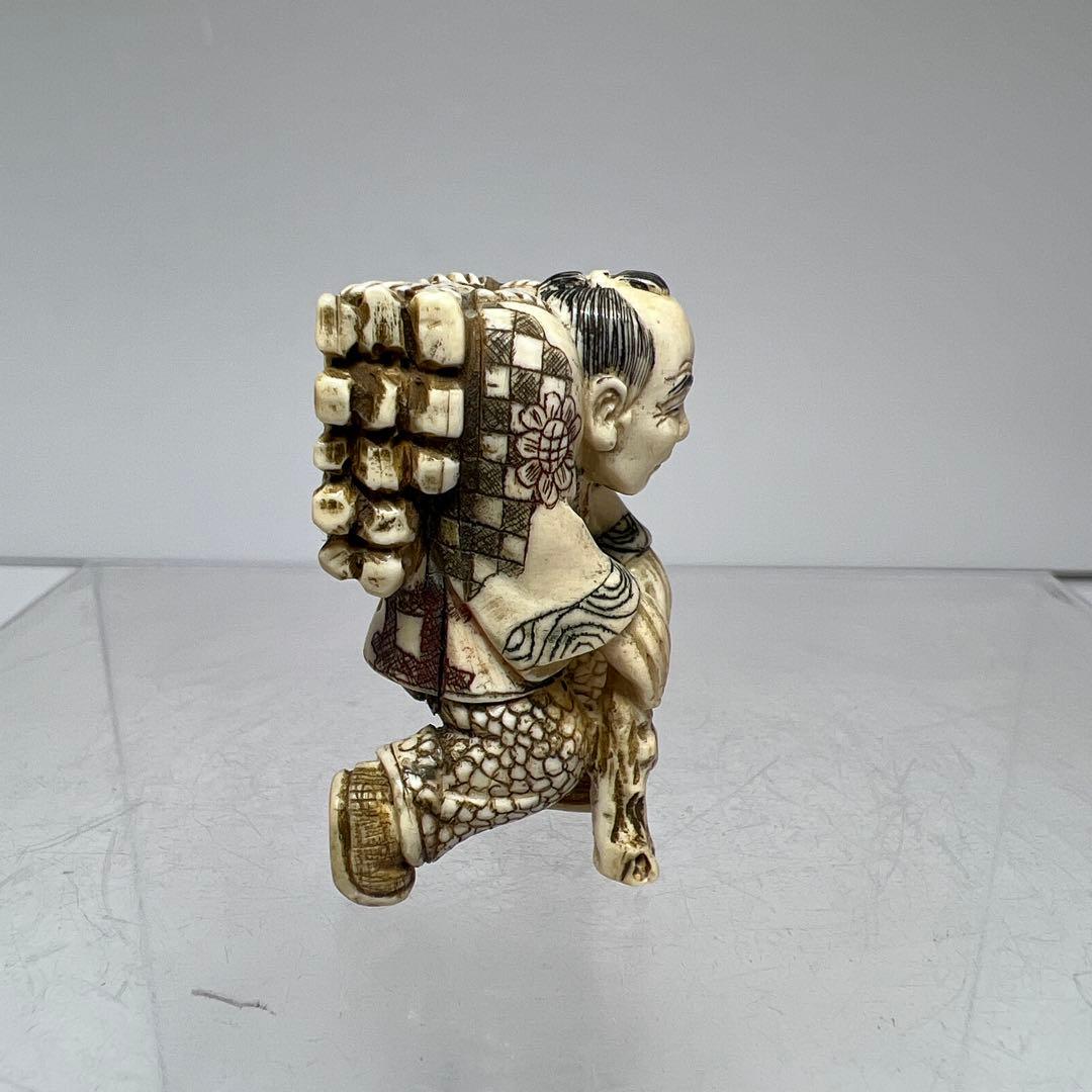 極上 人物 根付 タサオ 14g 東里8-0109☆2F