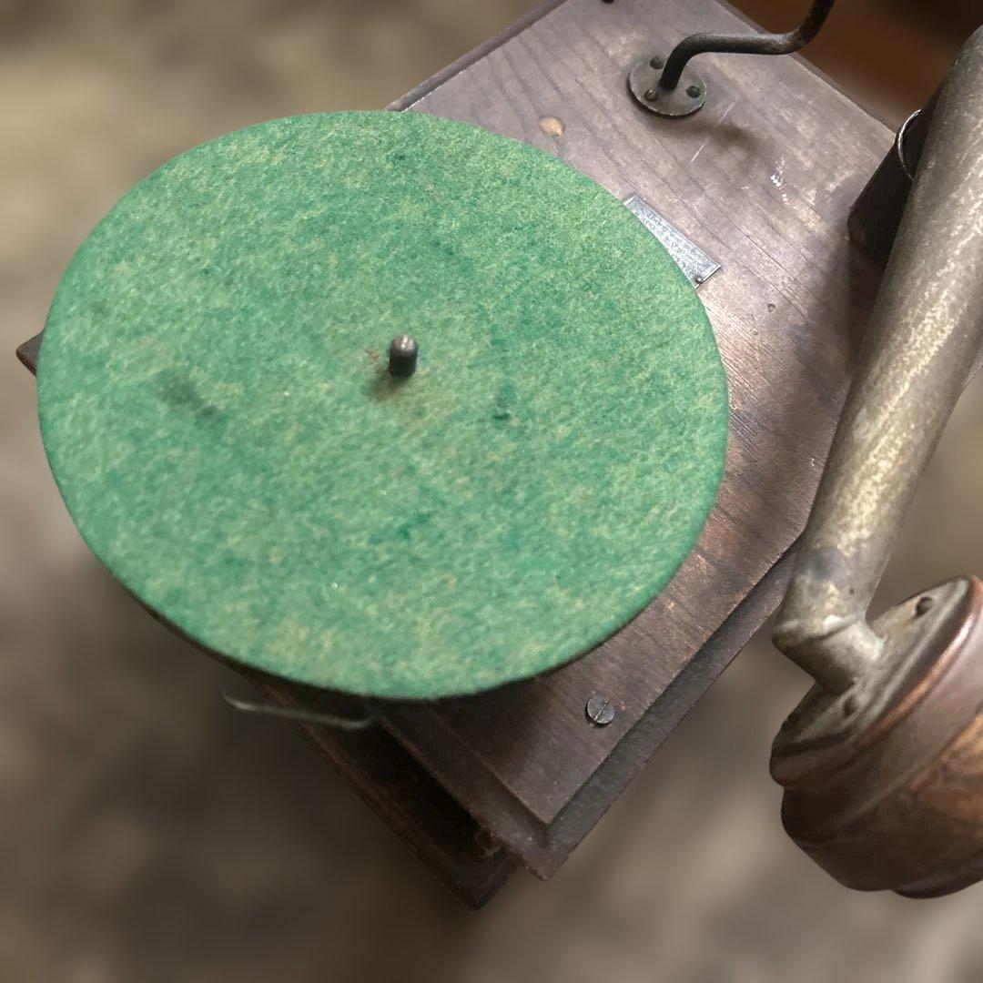 アンティーク 蓄音機 クトウ蓄音機 卓上型 くとう蓄音機 蓄音器 骨董