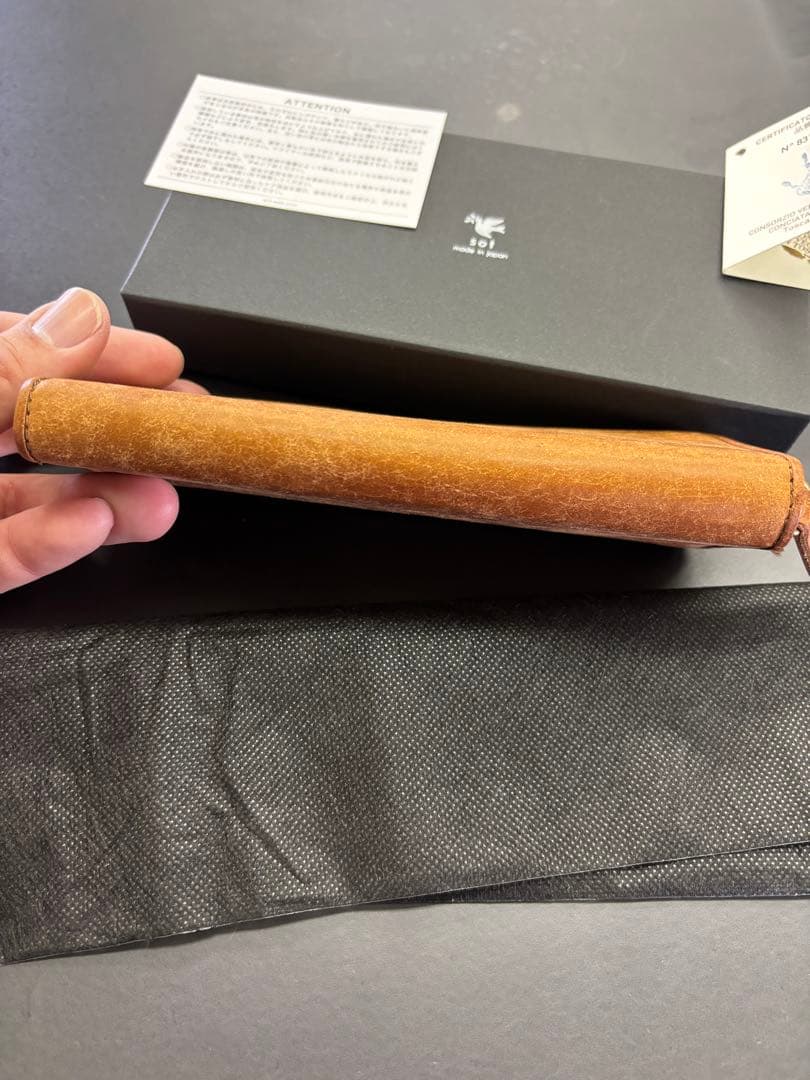 Miii8300 さん専用 sot プエブロレザーペンケース キャメル 箱付き